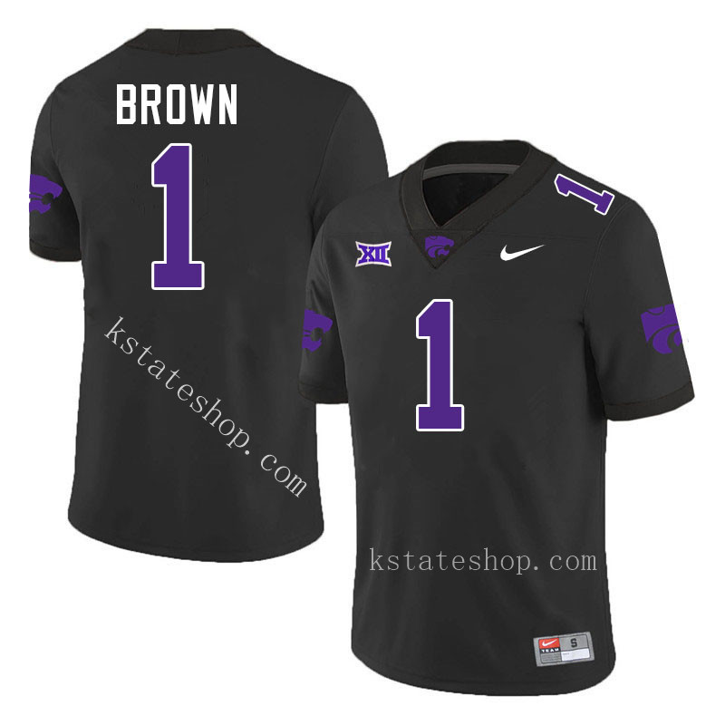 Jayce Brown Kansas State Jersey,Kansas State Wildcats #1 Jayce Brown Jersey College Youth-Black